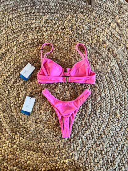 Pink Koko Panel Underwire Bikini Set