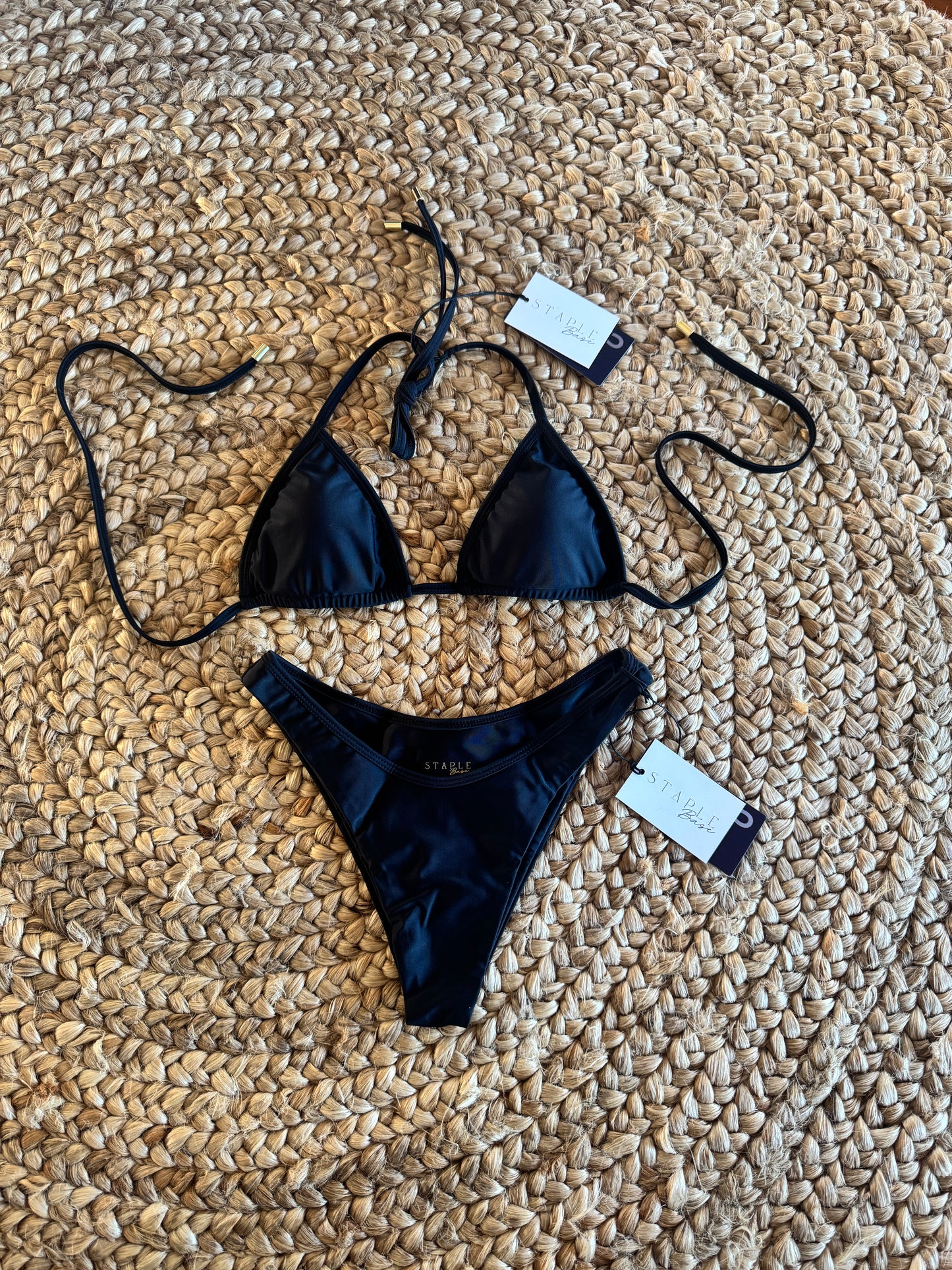 Black Aura Triangle Bikini Set