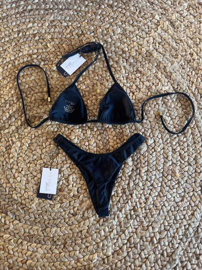 Black Aura Triangle Bikini Set